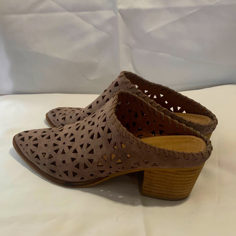 Mi.iM Dusty Mauve Women's Heeled Mules